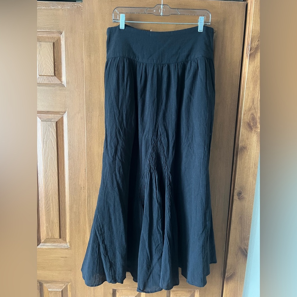 Free People Black Maxi Skirt
